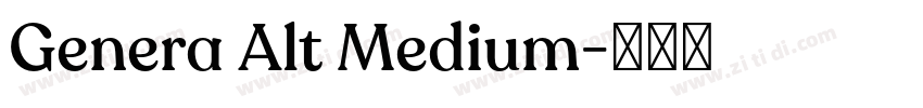Genera Alt Medium字体转换 Genera Alt Medium字体转换
